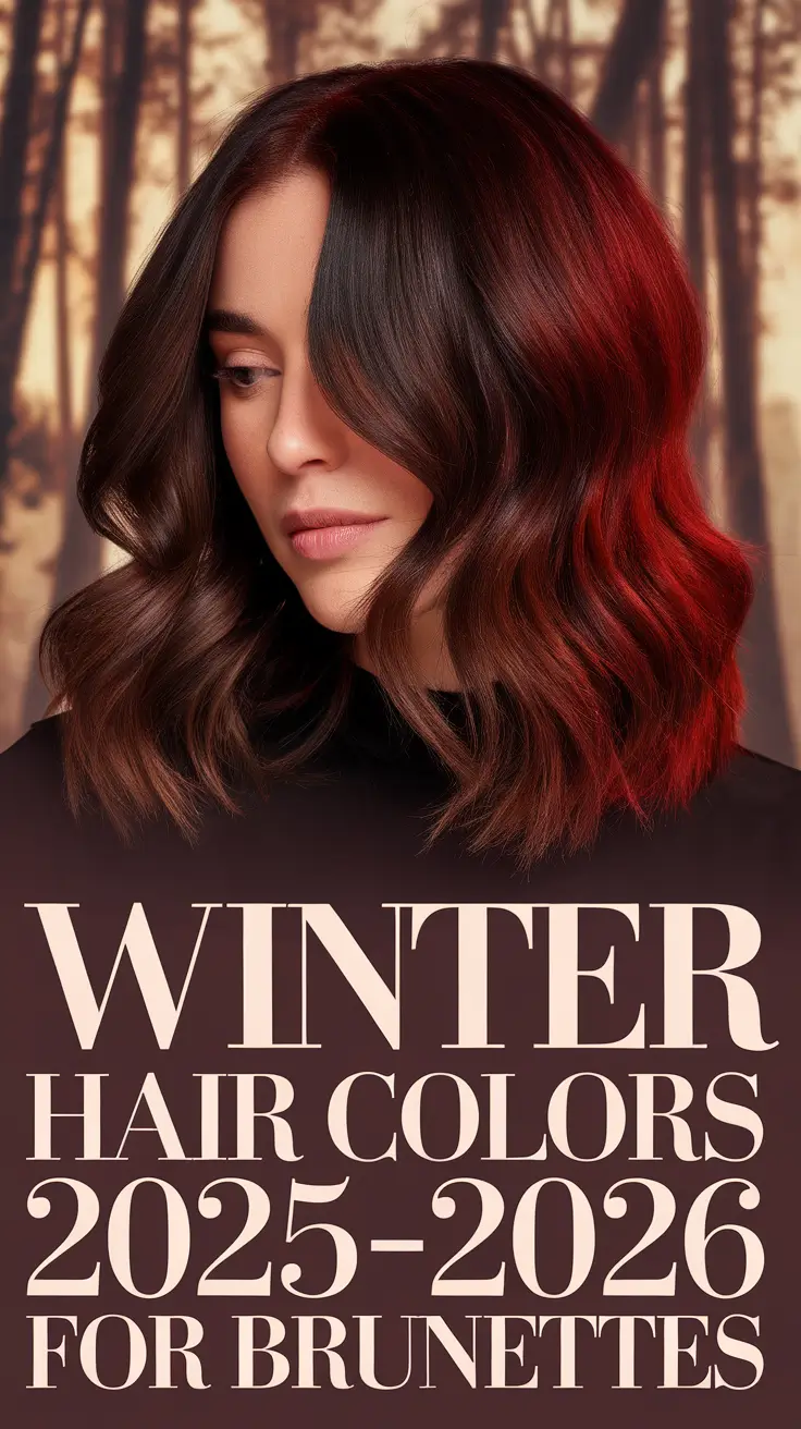 Winter Hair Colors 2025–2026 for Brunettes