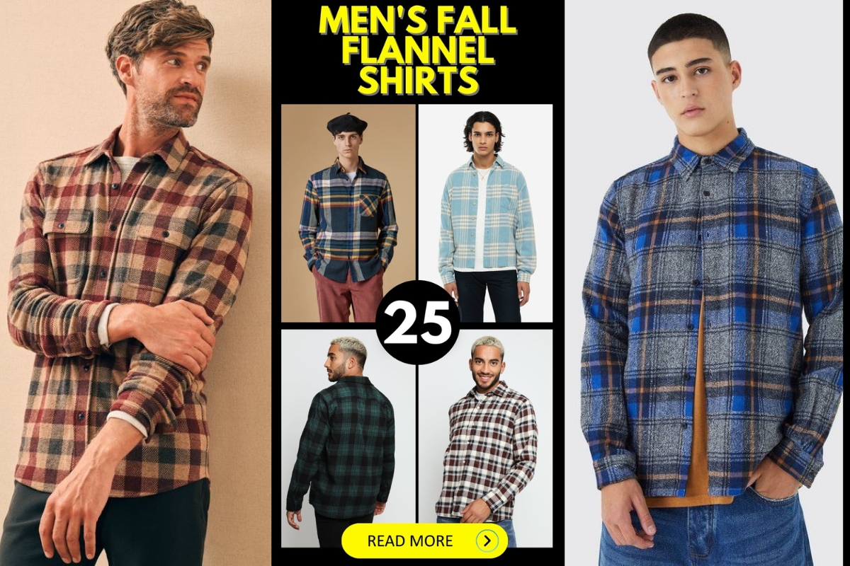 25 Ideas Trendy Men’s Fall Flannel Shirts: Style, Comfort, and Versatility