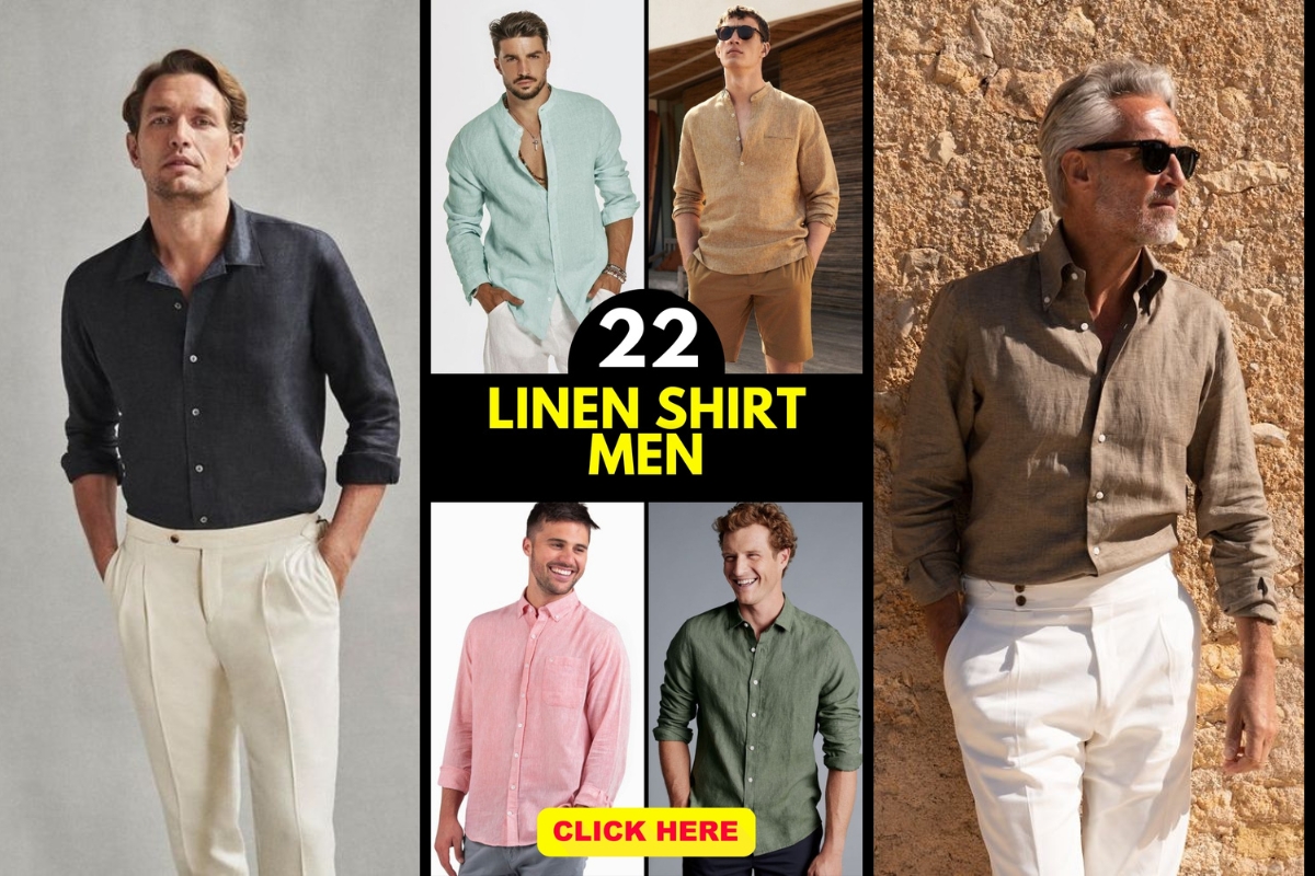 Linen shirts for men 22 ideas: Style and comfort in summer