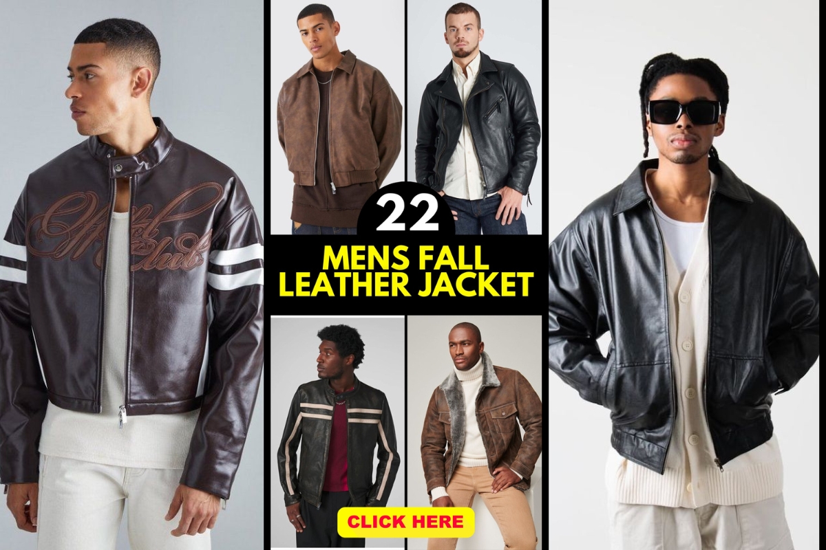 22 Ideas Stylish Mens Fall Leather Jacket Outfits: Classic, Vintage, and Modern Looks