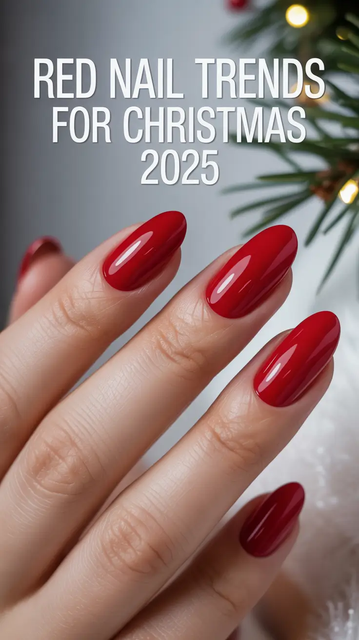 Red Nail Trends for Christmas 2025 – Classy & Sparkly Holiday Designs for a Chic Winter Look