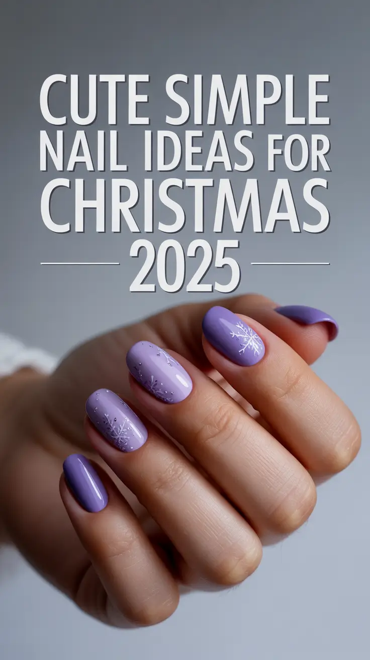 Cute Simple Nail Ideas for Christmas 2025 – Winter Designs